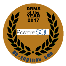 PostgreSQL DBMS of the year 2017