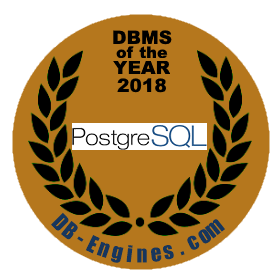 PostgreSQL DBMS of the year 2018