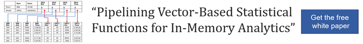ExtremeDB white paper: pipelining vector-based statistical functions for in-memory analytics