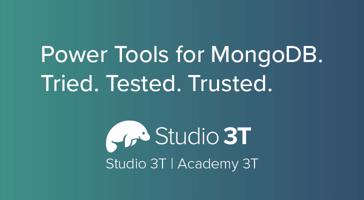 The world's favorite IDE for working with MongoDB.